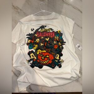 Unisex Disney White Halloween Graphic T-Shirt